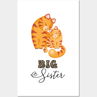 Cats Siblings Big Sister Posters and Art